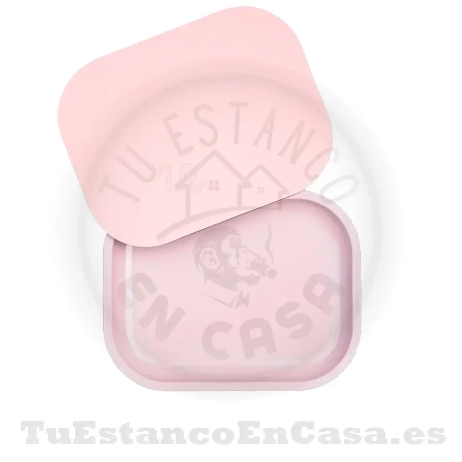Bandeja-Rosa-1.webp Bandeja Metal Pequeña Rosa con Tapete Magnético Apolo Head Shop - Imagen 1
