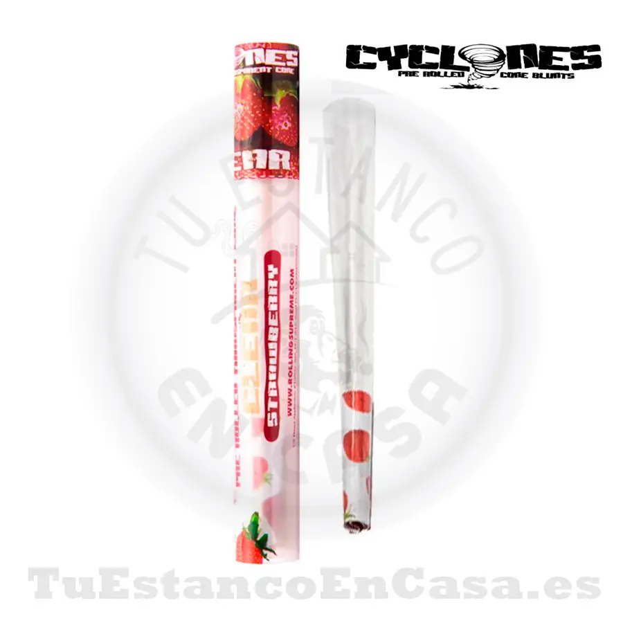 Ciclone-Clear-Fresa.webp Cono Papel de Fumar Cyclones Clear Red (Sabor Fresa) - Imagen 1