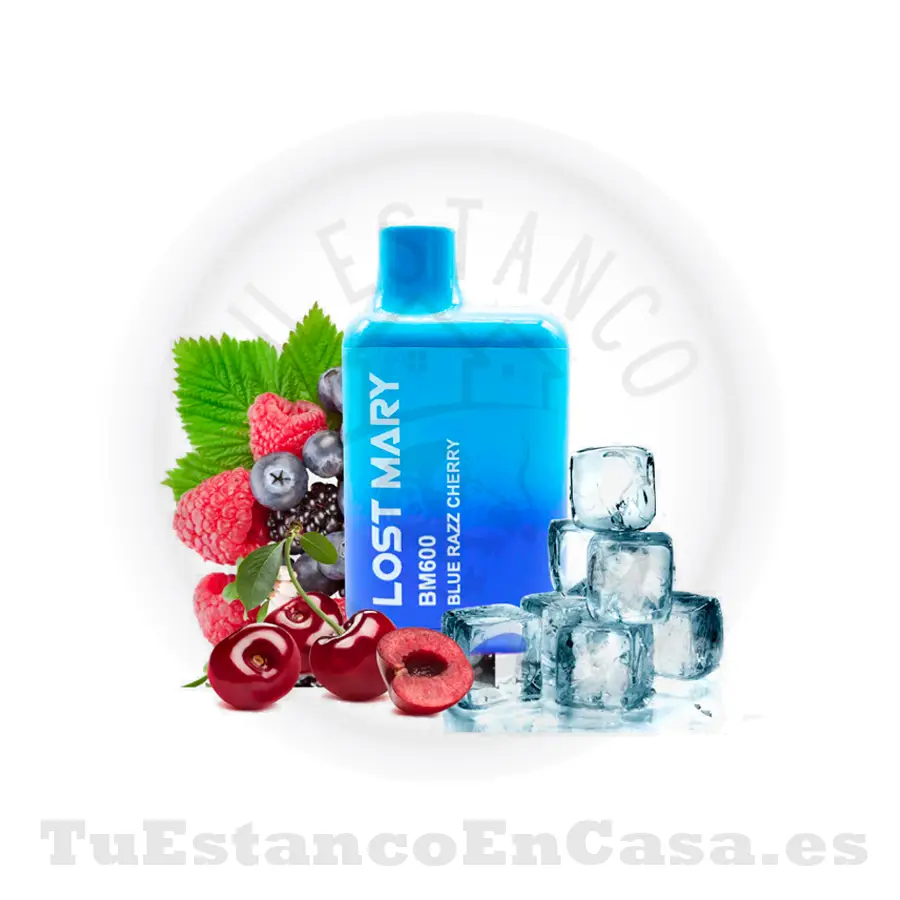 LOSTMARY-BLUERazz.webp Pod LOST MARY Blue Razz Cherry - 600 Caladas - Imagen 1
