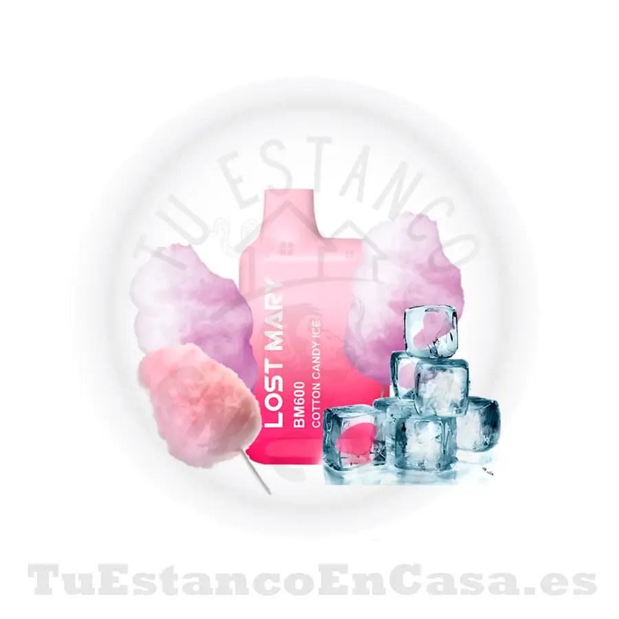 Pod_LostMary_cottoncandy.webp Pod LOST MARY Cotton Candy Ice - 600 Caladas - Imagen 1
