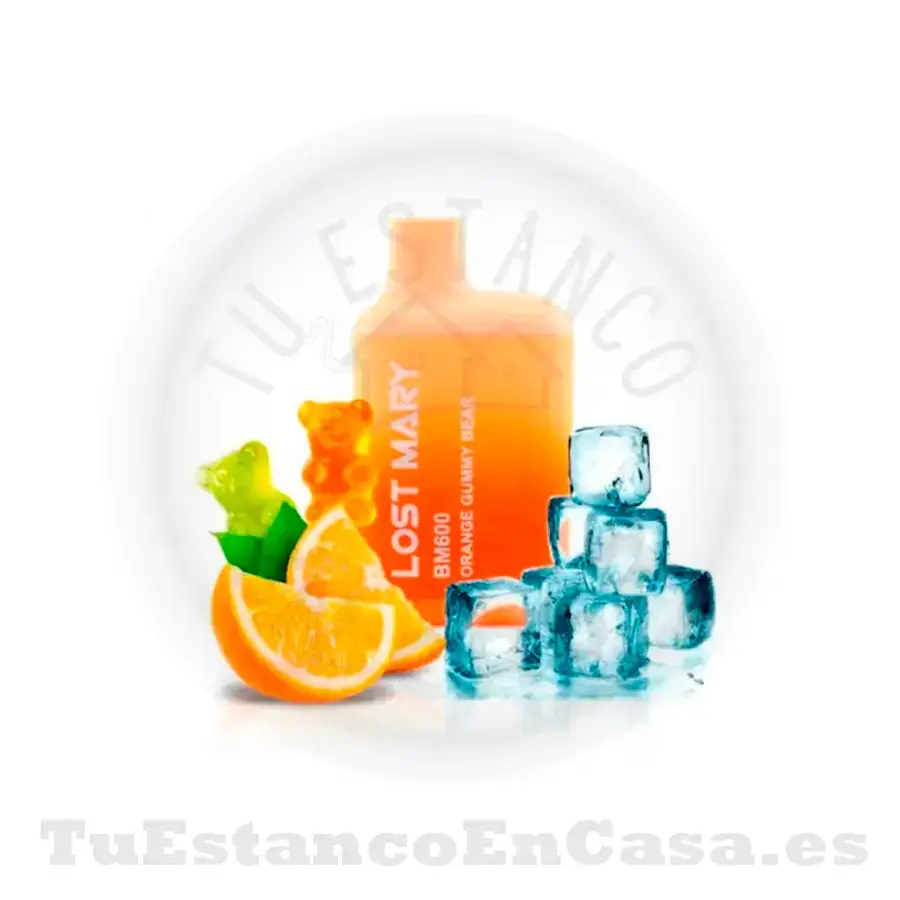 Pod_LostMary_orangebear.webp Pod LOST MARY Orange Gummy Bear - 600 Caladas - Imagen 1
