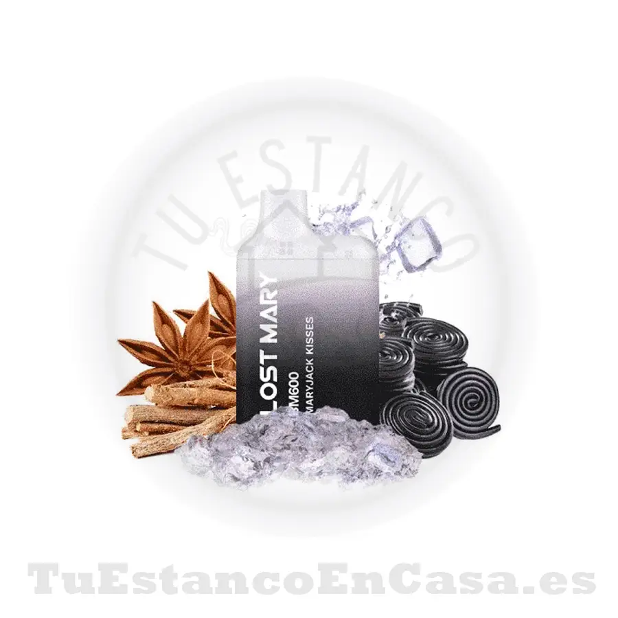 Pod_LostMary_regaliz.webp Pod LOST MARY Maryjack Kisses - 600 Caladas - Imagen 1