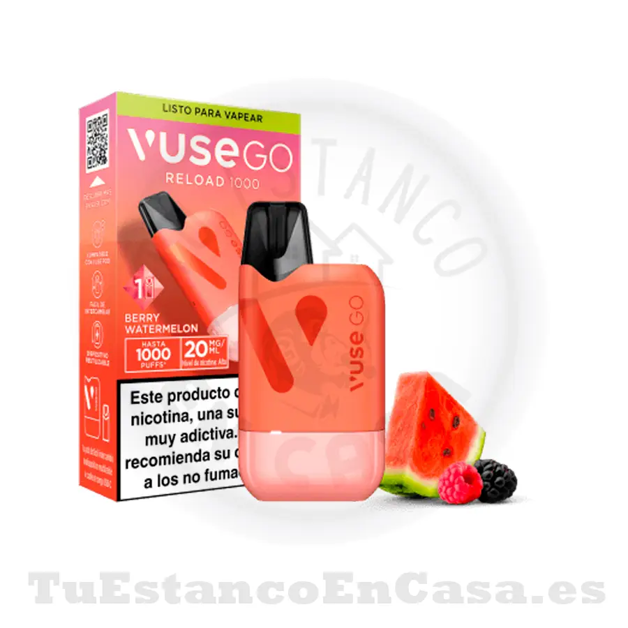 Vuse_reload_box-2.webp Vaper Recargable Vuse Go Reload Box Berry Watermelon 20 mg - 1000 Caladas - Imagen 1