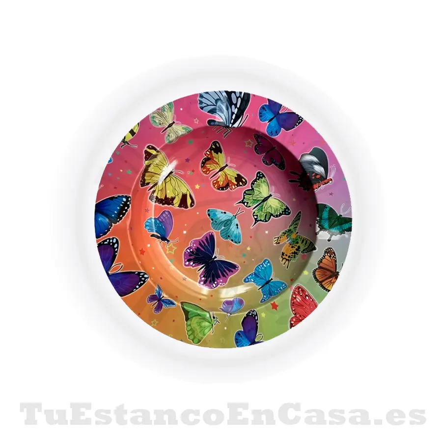 cenicero-2.webp Cenicero Metálico - Diseño Mariposas - Imagen 1
